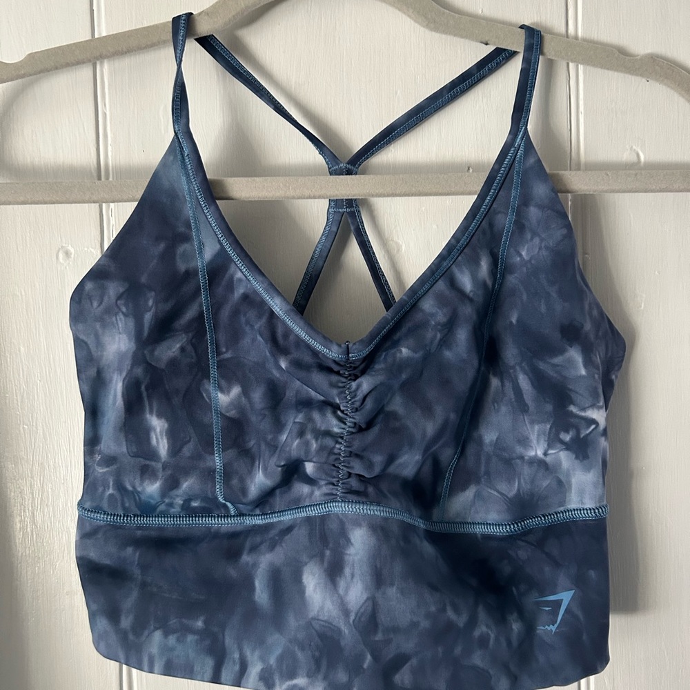 Gymshark Navy Tie-Dye Sports Bra